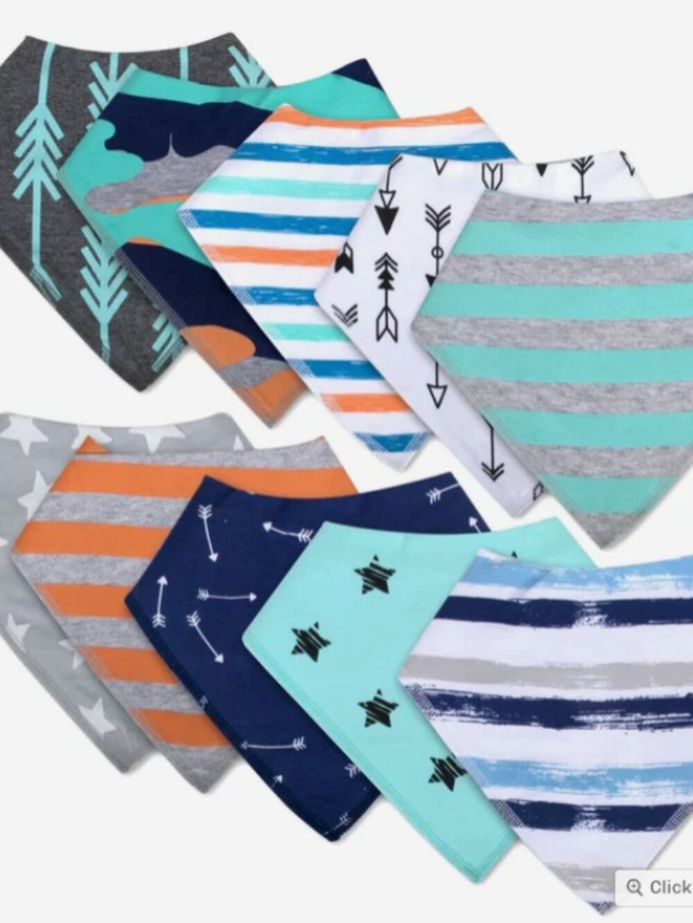 Brand new 10-Pack Baby Bandana Bibs